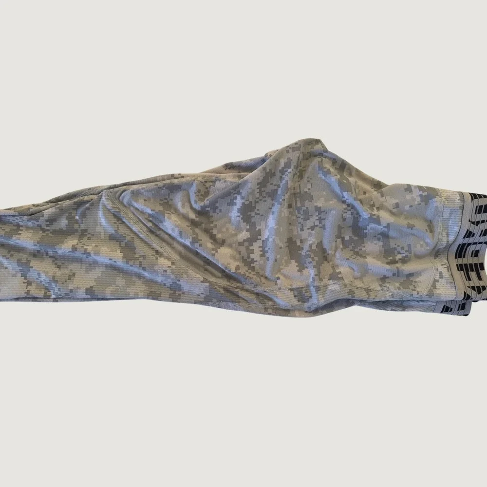 Nike Pro Compression‎ Leggings Mens Grey Digital Camo Athletic Tights